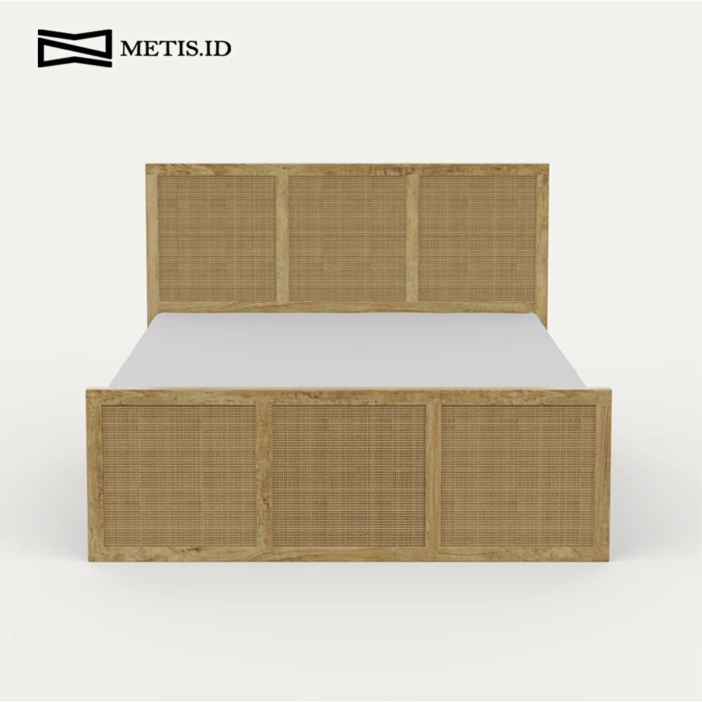 Dipan Jati Rotan Natural BED018
