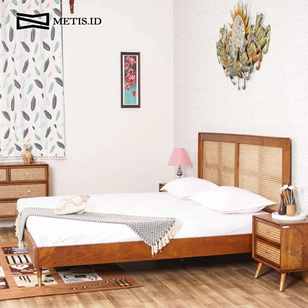 Dipan Jati Rotan Natural BED020