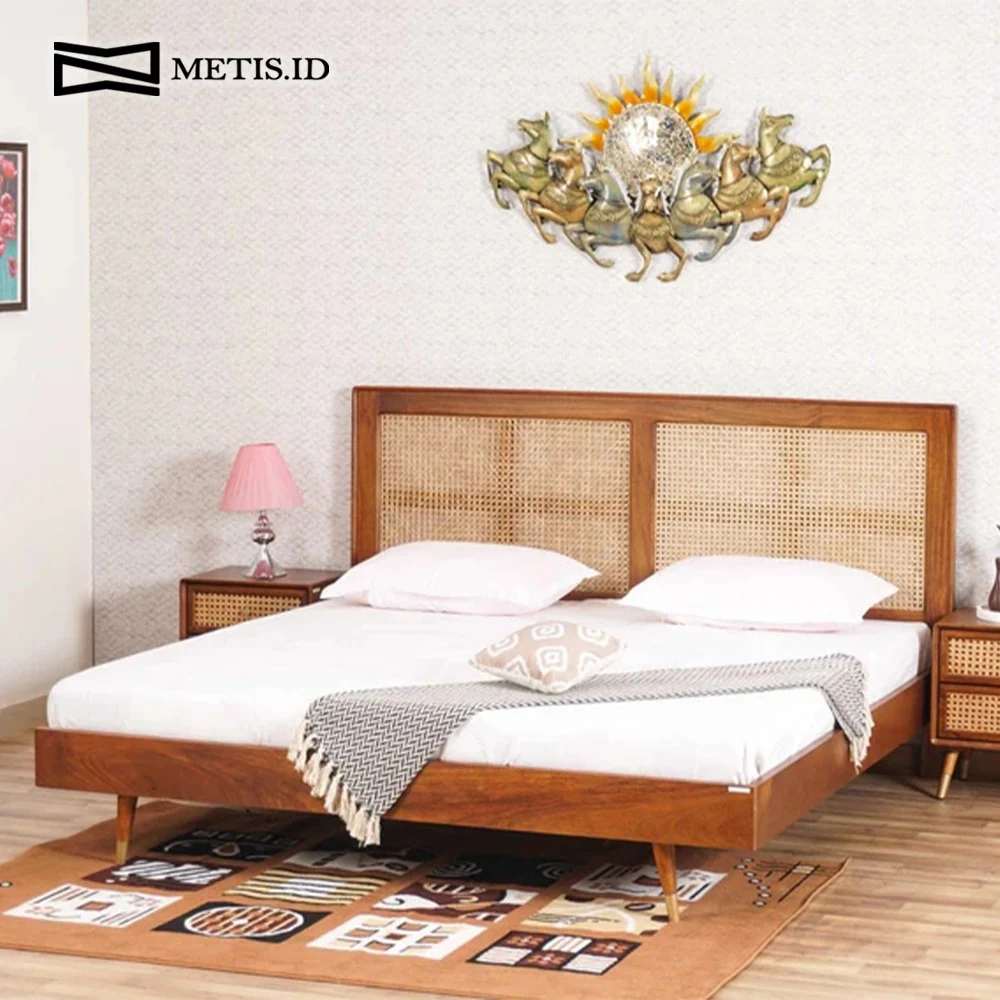 Dipan Jati Rotan Natural BED020