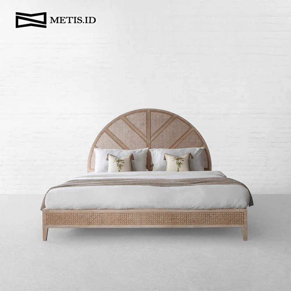 Dipan Jati Rotan Natural BED024