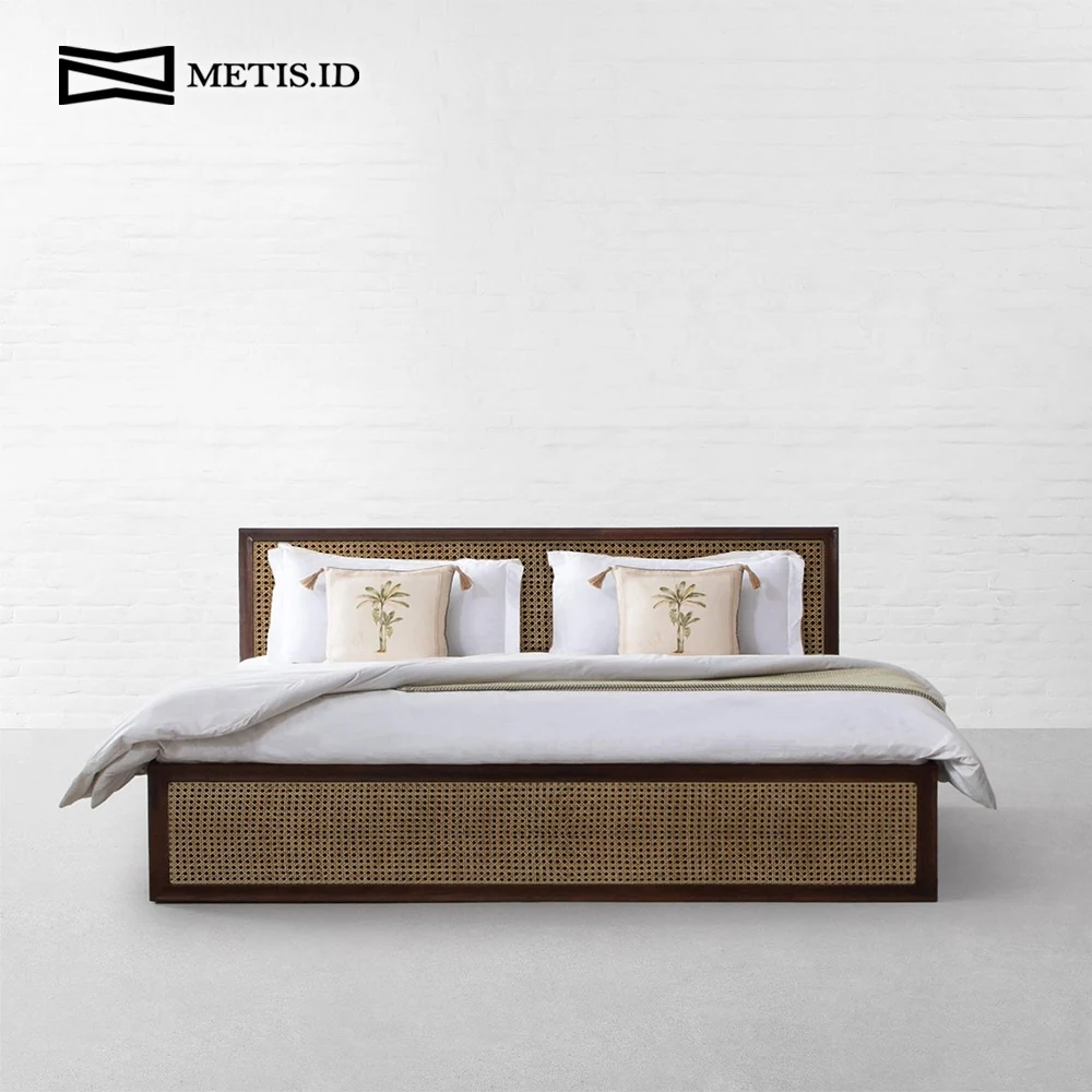 Dipan Jati Rotan Natural BED026