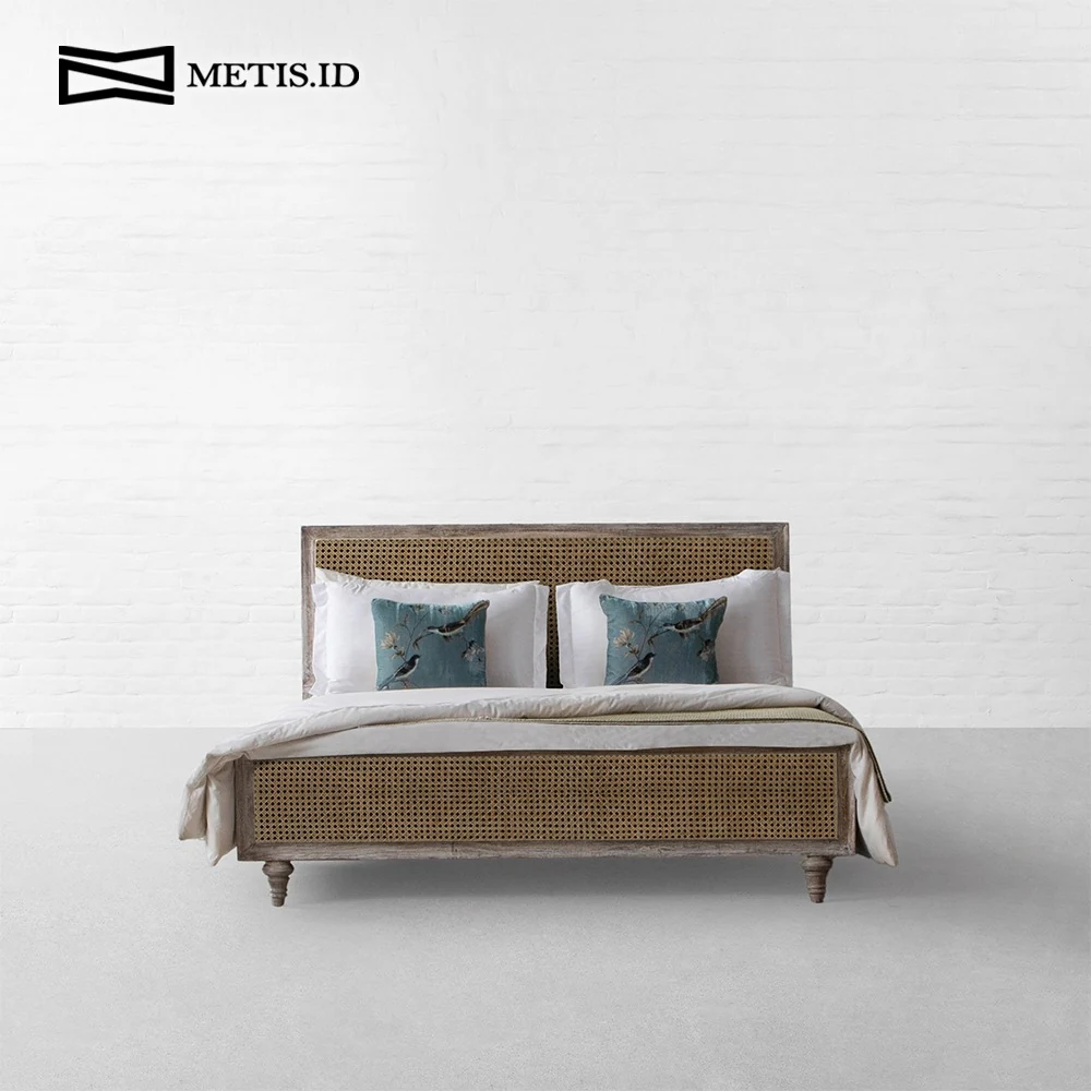 Dipan Jati Rotan Natural BED027