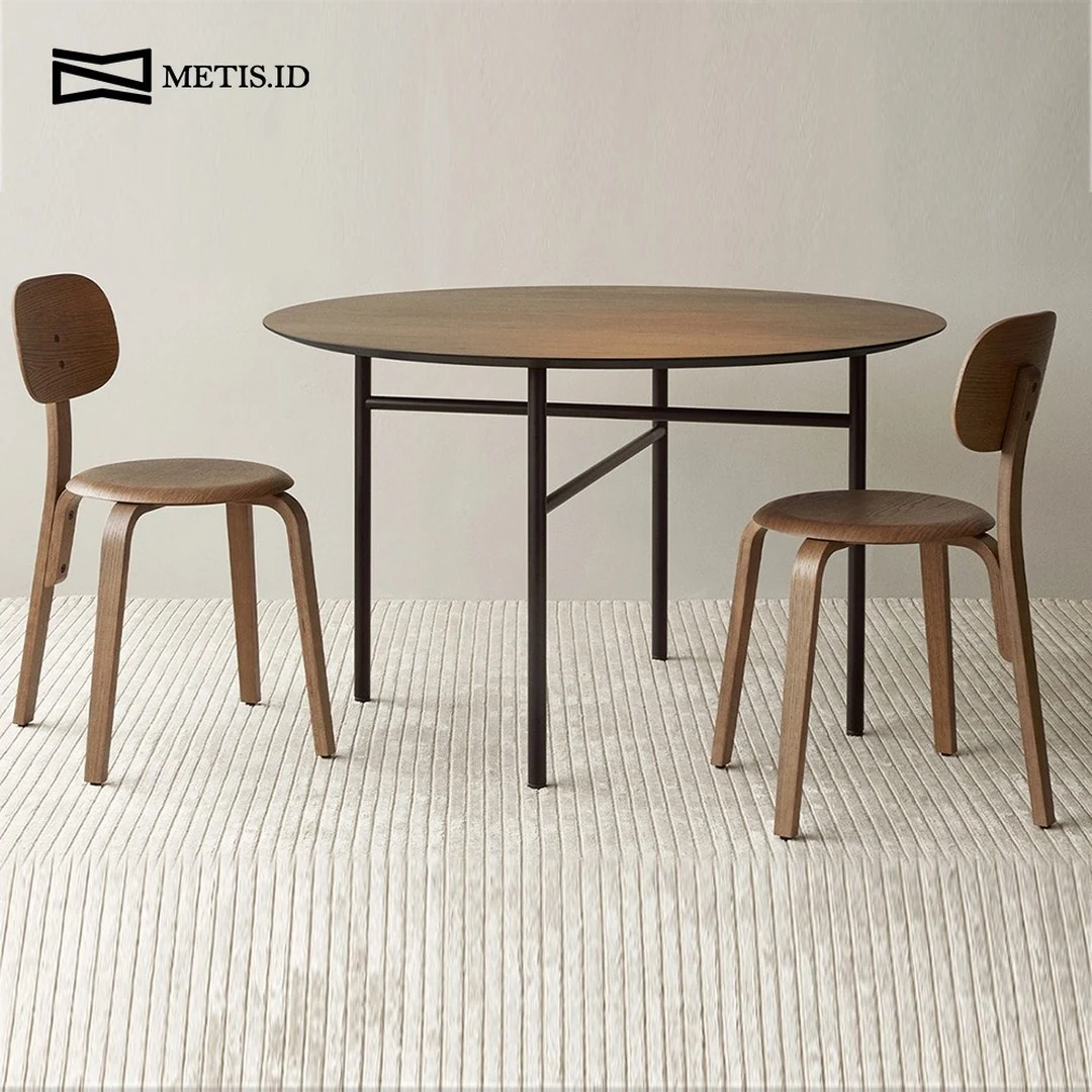 Meja Jati Besi Natural MM014