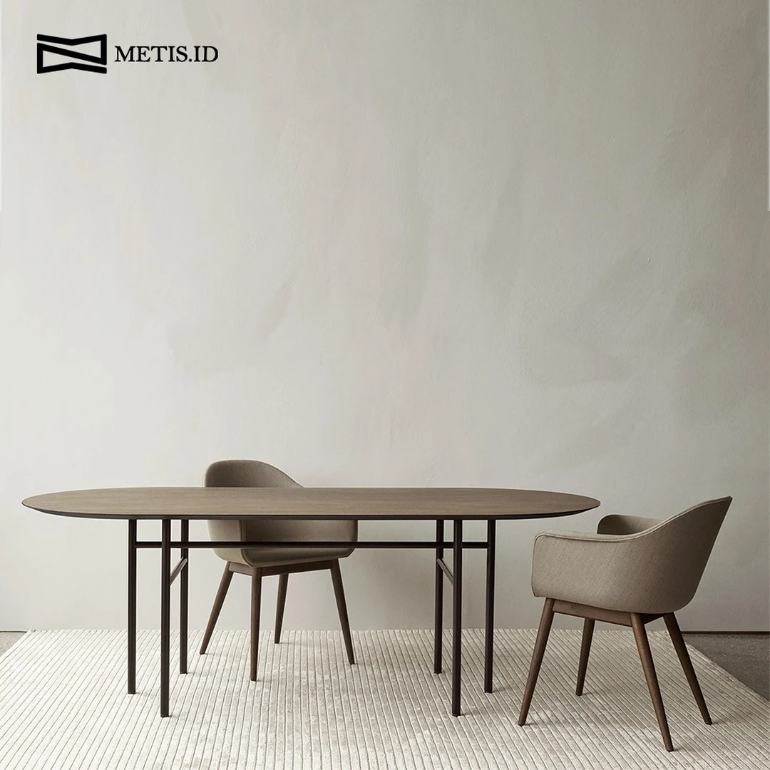 Meja Jati Besi Natural MM015