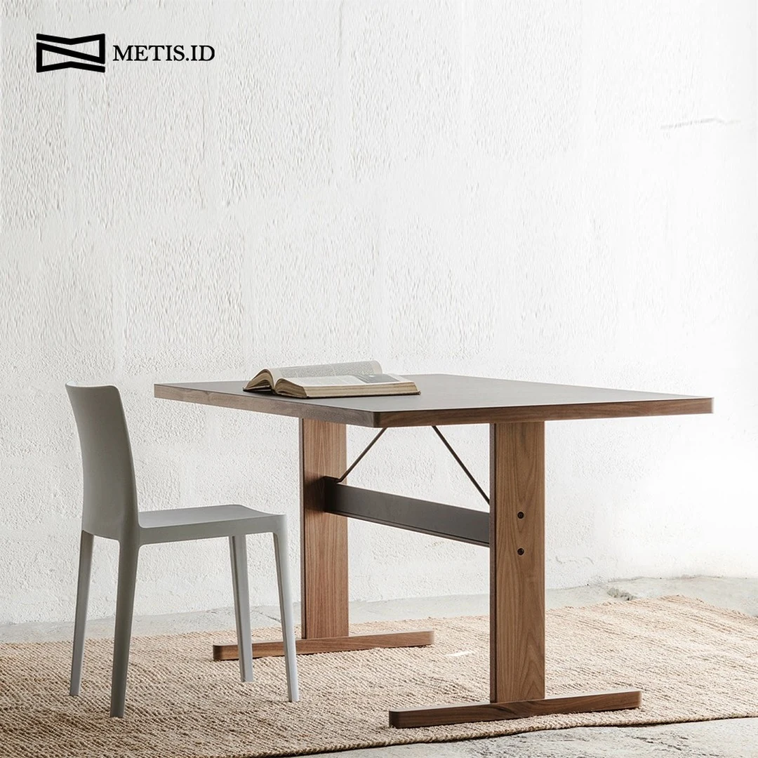 Meja Jati Besi Natural MM017