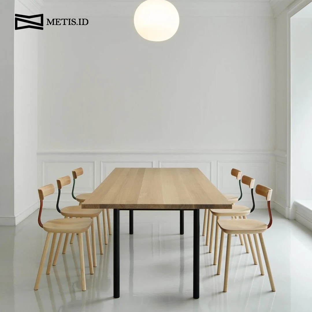 Meja Jati Besi Natural MM066